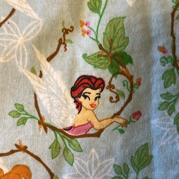 Disney FAIRIES TINKERBELL & FRIENDS FAIRY Flannel Fabric - Picture 7 of 8